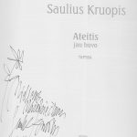 Dailininko Sauliaus Kruopio autografas
