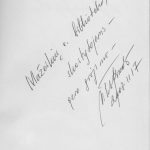 Poeto Viktoro Rudžiansko autografas