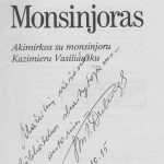 Rašytojo Antano Drilingos autografas
