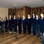 Muzikinį sveikinimą konkurso dalyviams dovanojo Židikų Marijos Pečkauskaitės gimnazijos ansamblis „Akcentas“