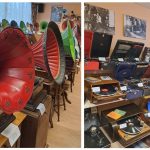 Muziejaus salės vos talpina gramofonų bei patefonų kolekciją